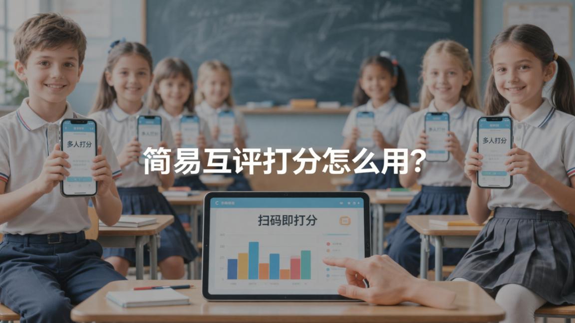 简易互评打分怎么用？「多人打分」实名匿名互评，扫码即打分