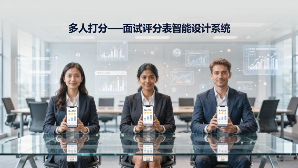 面试评分表怎么设计？「多人打分」在线评分系统，评委打分自动汇总