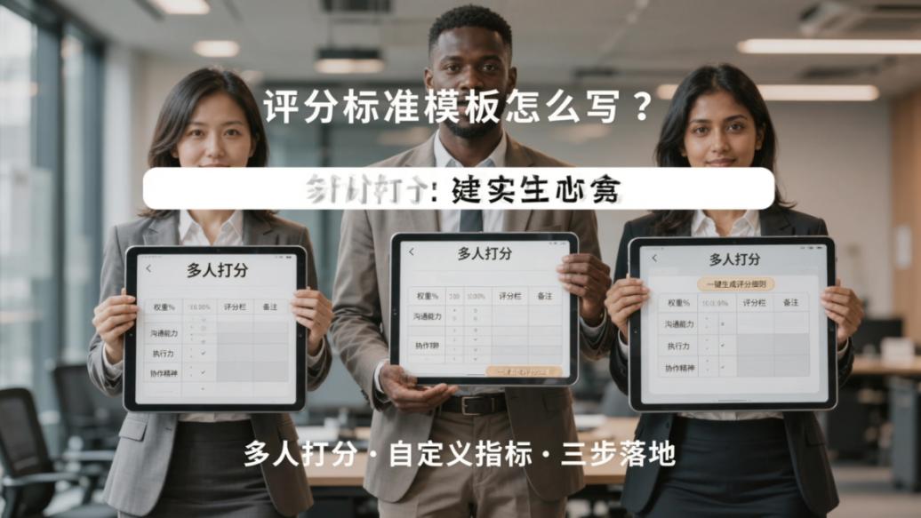 评分标准模板怎么写？「多人打分」自定义评分指标，轻松制定评分细则