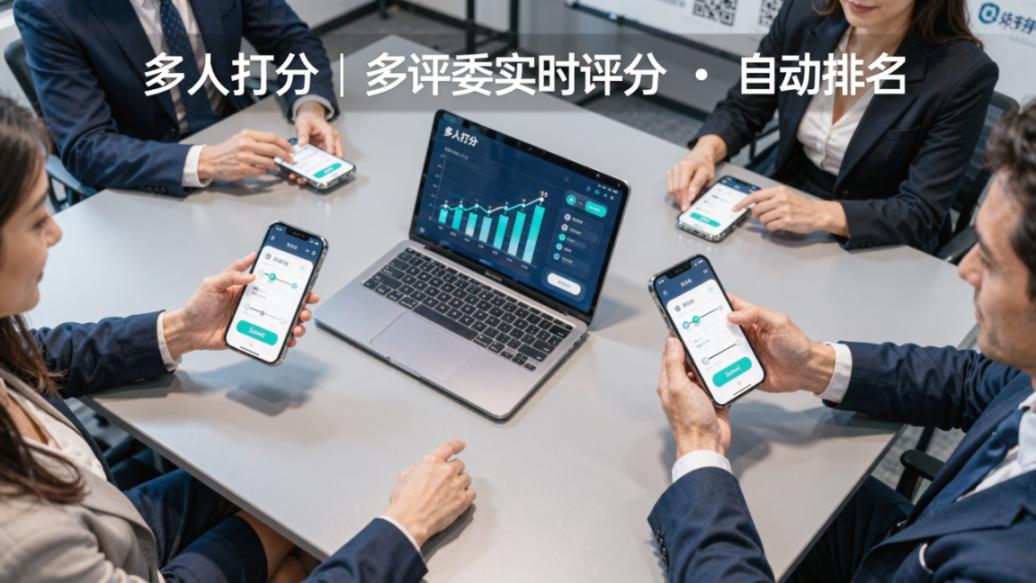 技能竞赛评分系统怎么选？「多人打分」多评委在线打分，自动计算排名