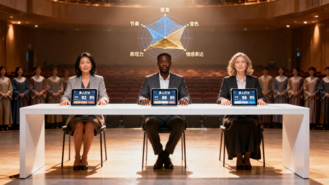 唱歌比赛评分标准怎么定？「多人打分」自定义评分指标+多评委在线打分，音乐评分公平公正