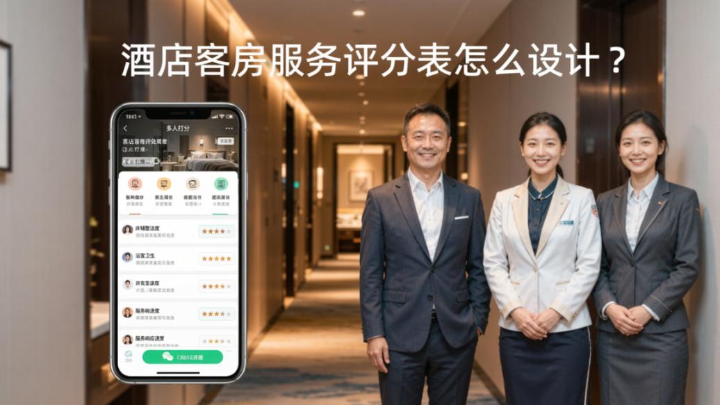 酒店客房服务评分表怎么设计？「多人打分」自定义评分指标+多维度评价，酒店服务评分轻松搞定