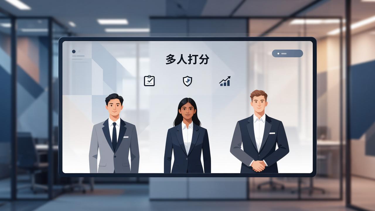 民主测评打分：多人打分，匿名实名自由切换