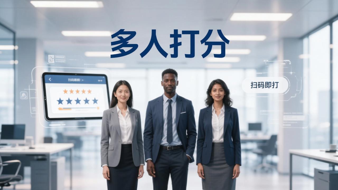 民主测评打分太繁琐？多人打分，扫码即打匿名实名都支持