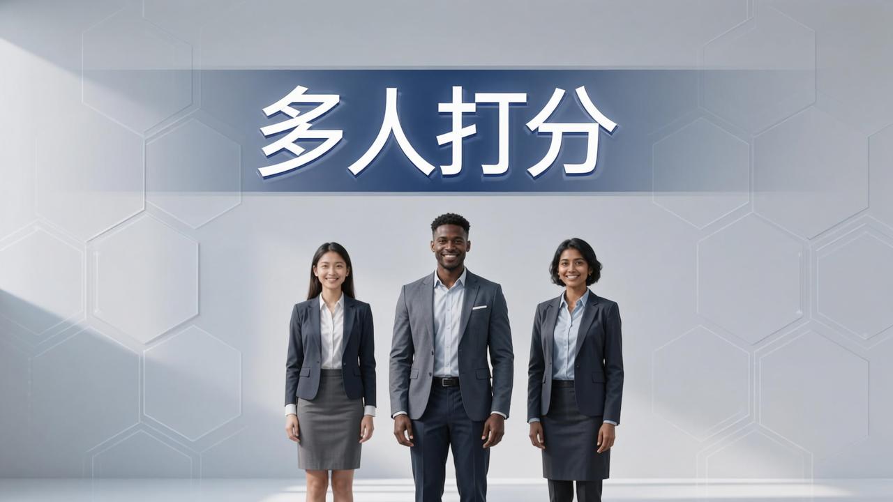 多人互评打分：多人打分，扫码互评防抄袭导出Excel